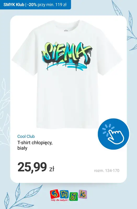 Smyk - gazetka promocyjna -20% przy zakupach za min. 119 zł - Dni Klubowiczów! od czwartku 16.04 do poniedziałku 20.04 - strona 3