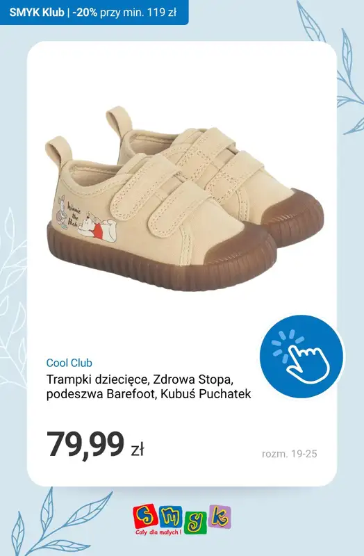 Smyk - gazetka promocyjna -20% przy zakupach za min. 119 zł - Dni Klubowiczów! od czwartku 16.04 do poniedziałku 20.04 - strona 15