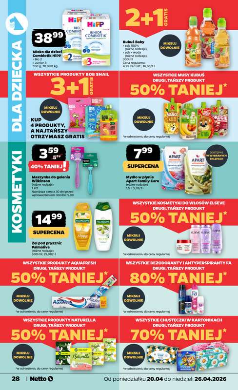 Netto - gazetka promocyjna Gazetka Spożywcza od poniedziałku 20.04 do niedzieli 26.04 - strona 28