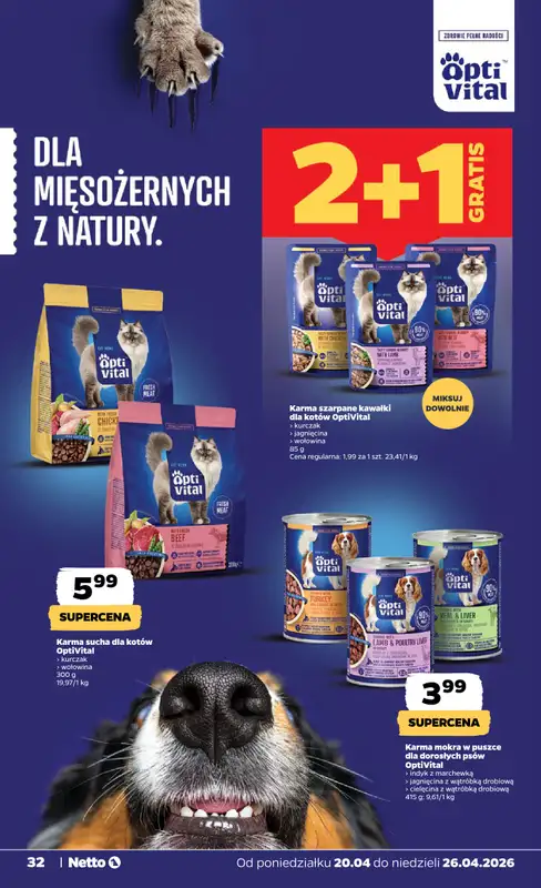 Netto - gazetka promocyjna Gazetka Spożywcza od poniedziałku 20.04 do niedzieli 26.04 - strona 32