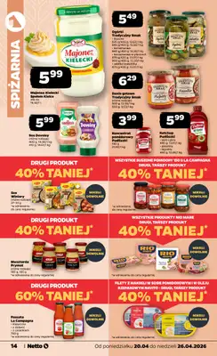 Netto - gazetka promocyjna Gazetka Spożywcza od poniedziałku 20.04 do niedzieli 26.04 - strona 14