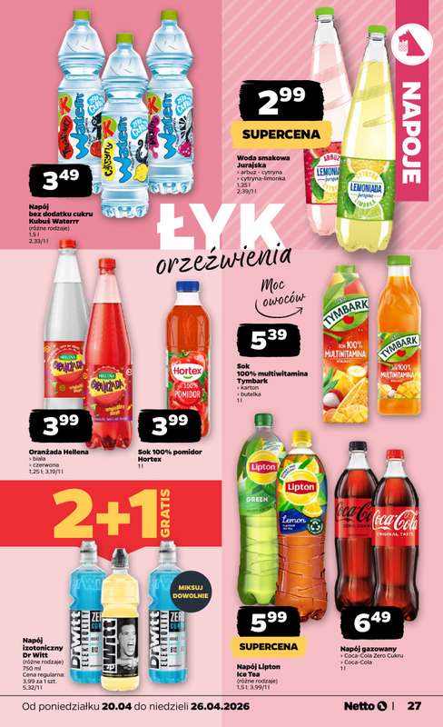 Netto - gazetka promocyjna Gazetka Spożywcza od poniedziałku 20.04 do niedzieli 26.04 - strona 27