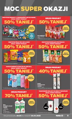 Netto - gazetka promocyjna Gazetka Spożywcza od poniedziałku 20.04 do niedzieli 26.04 - strona 5