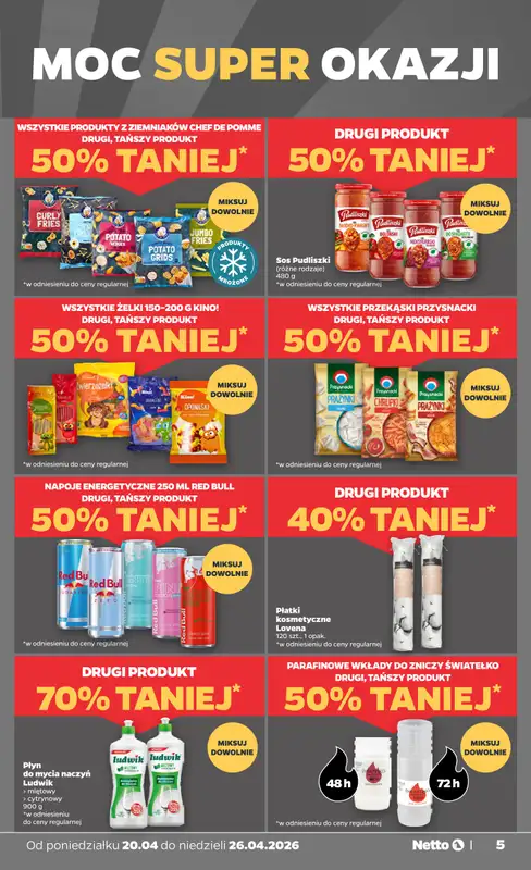 Netto - gazetka promocyjna Gazetka Spożywcza od poniedziałku 20.04 do niedzieli 26.04 - strona 5