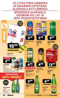Netto - gazetka promocyjna Gazetka Spożywcza  do niedzieli 26.04 - strona 26
