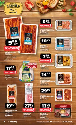 Netto - gazetka promocyjna Gazetka Spożywcza od czwartku 23.04 do niedzieli 26.04 - strona 8