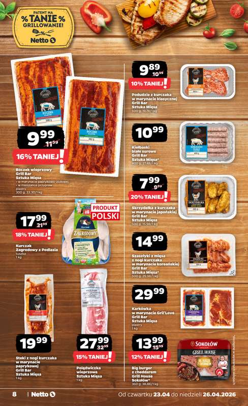 Netto - gazetka promocyjna Gazetka Spożywcza od czwartku 23.04 do niedzieli 26.04 - strona 8