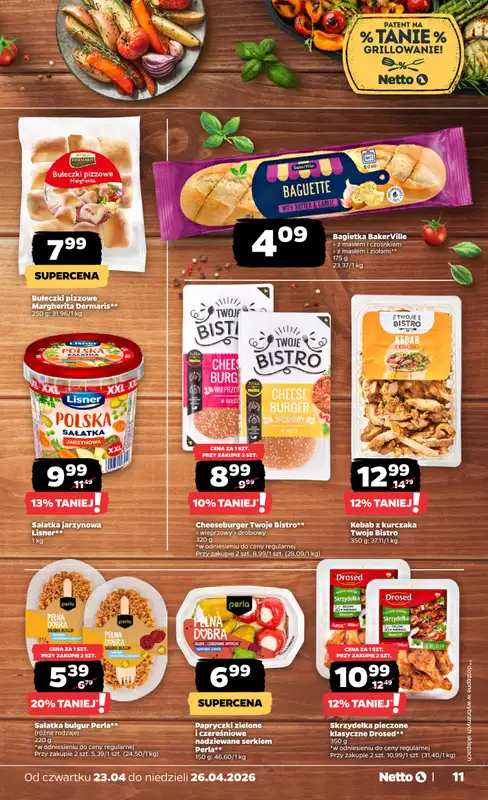 Netto - gazetka promocyjna Gazetka Spożywcza od czwartku 23.04 do niedzieli 26.04 - strona 11