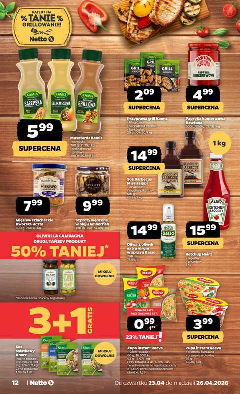 Netto - gazetka promocyjna Gazetka Spożywcza od czwartku 23.04 do niedzieli 26.04 - strona 12
