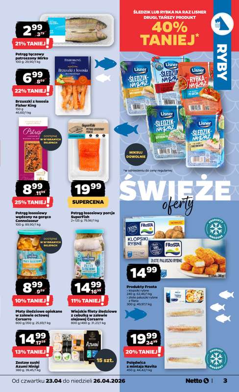 Netto - gazetka promocyjna Gazetka Spożywcza od czwartku 23.04 do niedzieli 26.04 - strona 3