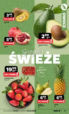 Netto - gazetka promocyjna Gazetka Spożywcza od czwartku 23.04 do niedzieli 26.04 - strona 5
