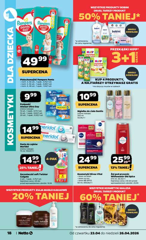 Netto - gazetka promocyjna Gazetka Spożywcza od czwartku 23.04 do niedzieli 26.04 - strona 18