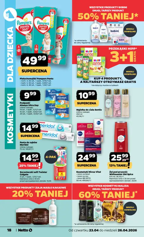Netto - gazetka promocyjna Gazetka Spożywcza od czwartku 23.04 do niedzieli 26.04 - strona 18