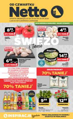 Netto - gazetka promocyjna Gazetka Spożywcza od czwartku 23.04 do niedzieli 26.04