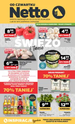 Netto - gazetka promocyjna Gazetka Spożywcza od czwartku 23.04 do niedzieli 26.04