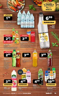 Netto - gazetka promocyjna Gazetka Spożywcza od czwartku 23.04 do niedzieli 26.04 - strona 15