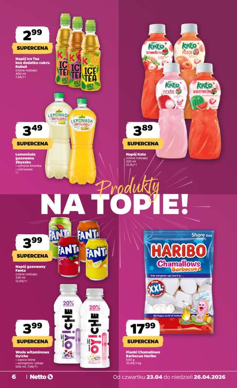 Netto - gazetka promocyjna Gazetka Spożywcza od czwartku 23.04 do niedzieli 26.04 - strona 6