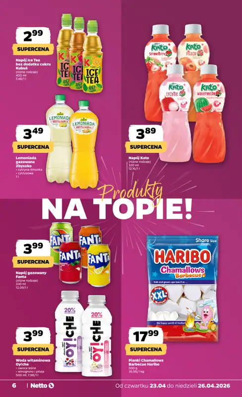 Netto - gazetka promocyjna Gazetka Spożywcza od czwartku 23.04 do niedzieli 26.04 - strona 6