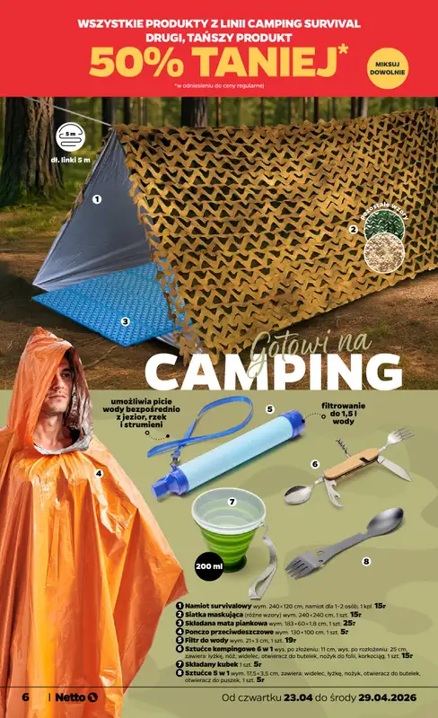 Netto - gazetka promocyjna Inspiracje tygodnia Netto  do środy 29.04 - strona 6