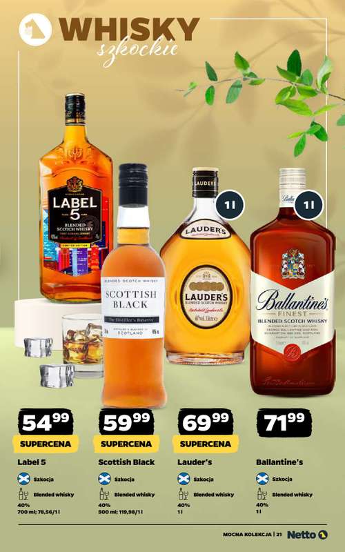 Netto - gazetka promocyjna Mocna Kolekcja - Mocne Alkohole  do niedzieli 26.04 - strona 21