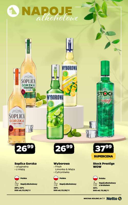 Netto - gazetka promocyjna Mocna Kolekcja - Mocne Alkohole  do niedzieli 26.04 - strona 7