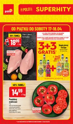 POLOmarket - gazetka promocyjna Super hity na weekend od czwartku 16.04 do soboty 18.04