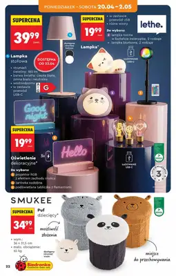 Biedronka - gazetka promocyjna Hity i inspiracje, od 18.04 od soboty 18.04 do środy 06.05 - strona 22