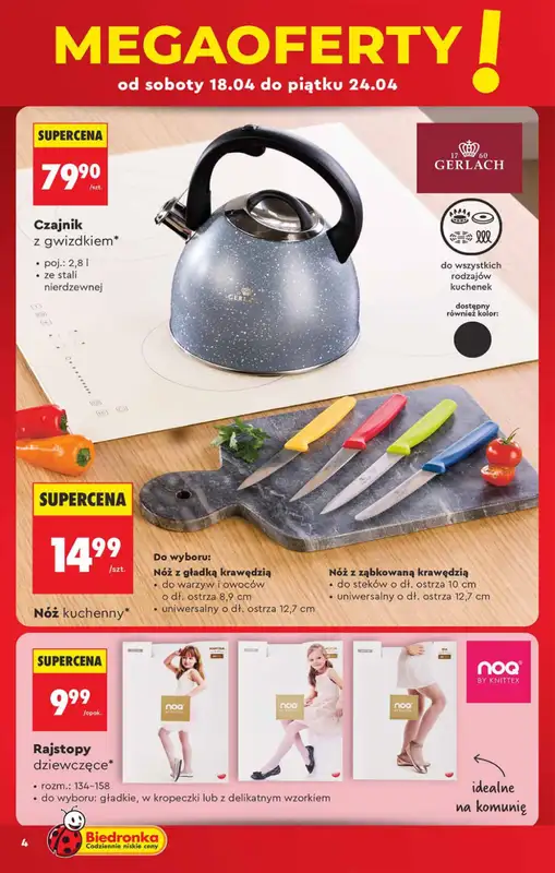 Biedronka - gazetka promocyjna Hity i inspiracje, od 18.04 od soboty 18.04 do środy 06.05 - strona 4