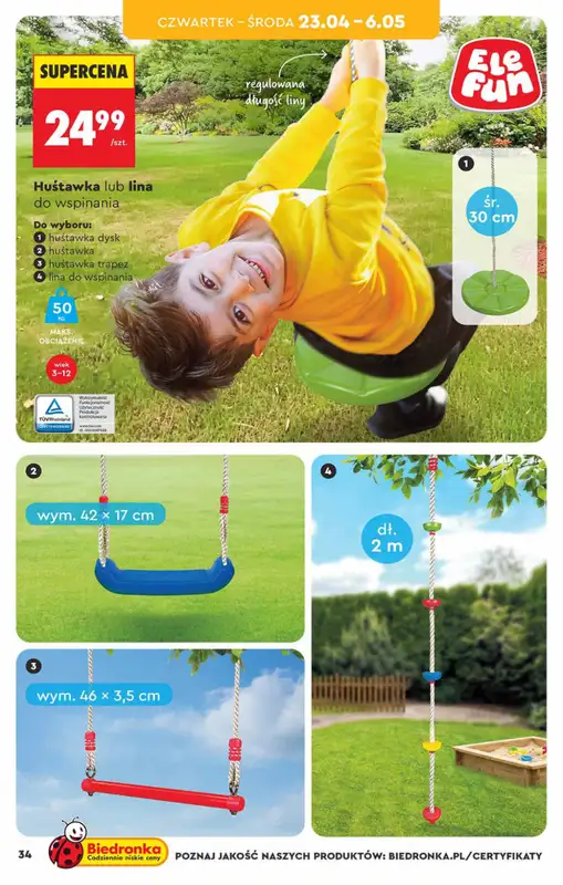 Biedronka - gazetka promocyjna Hity i inspiracje, od 18.04 od soboty 18.04 do środy 06.05 - strona 34