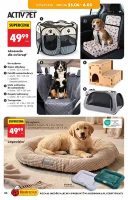 Biedronka - gazetka promocyjna Hity i inspiracje, od 18.04 od soboty 18.04 do środy 06.05 - strona 30