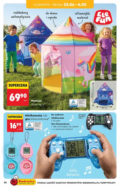 Biedronka - gazetka promocyjna Hity i inspiracje, od 18.04 od soboty 18.04 do środy 06.05 - strona 36