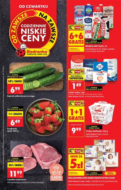 Biedronka - gazetka promocyjna Od czwartku, Z ladą tradycyjną  