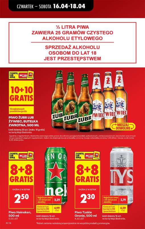 Biedronka - gazetka promocyjna Od czwartku, Z ladą tradycyjną od czwartku 16.04 do środy 22.04 - strona 14