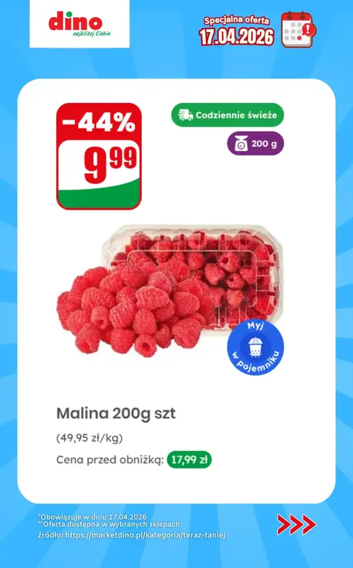 Dino - gazetka promocyjna Specjalna oferta na 17.04.2026 - promocje spoza gazetki od piątku 17.04 do piątku 17.04 - strona 2