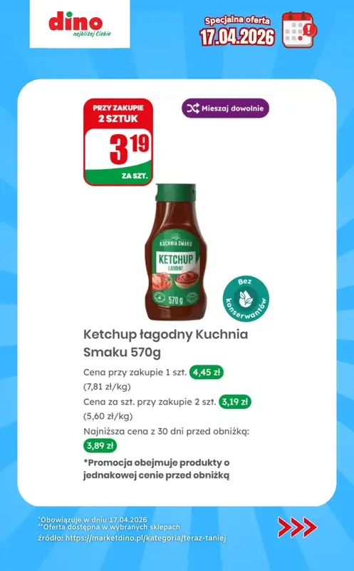 Dino - gazetka promocyjna Specjalna oferta na 17.04.2026 - promocje spoza gazetki od piątku 17.04 do piątku 17.04 - strona 5