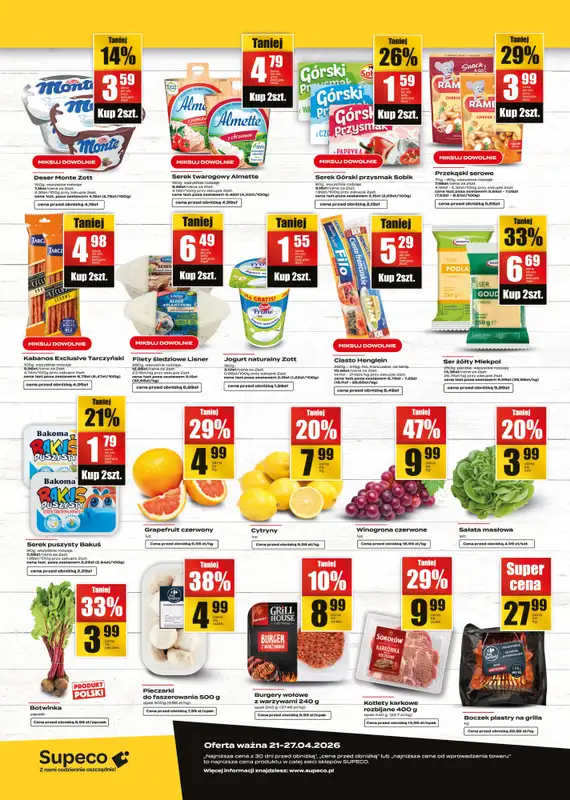 Supeco - gazetka promocyjna Targ świeżości od wtorku 21.04 do poniedziałku 27.04 - strona 2