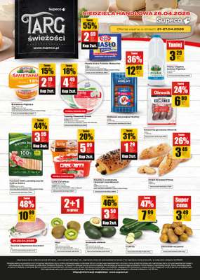 Supeco - gazetka promocyjna Targ świeżości od wtorku 21.04 do poniedziałku 27.04
