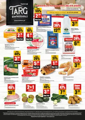 Supeco - gazetka promocyjna Targ świeżości od wtorku 21.04 do poniedziałku 27.04