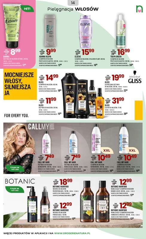 Drogerie Natura - gazetka promocyjna Gazetka od piątku 17.04 do wtorku 05.05 - strona 14