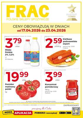Frac - gazetka promocyjna Gazetka od piątku 17.04 do czwartku 23.04