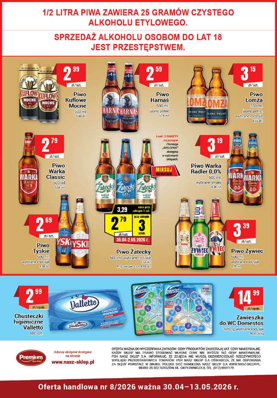 Premium Nasz Sklep - gazetka promocyjna Gazetka Premium Nasz Sklep od czwartku 30.04 do środy 13.05 - strona 6