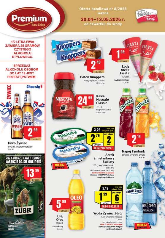 Premium Nasz Sklep - gazetka promocyjna Gazetka Premium Nasz Sklep od czwartku 30.04 do środy 13.05