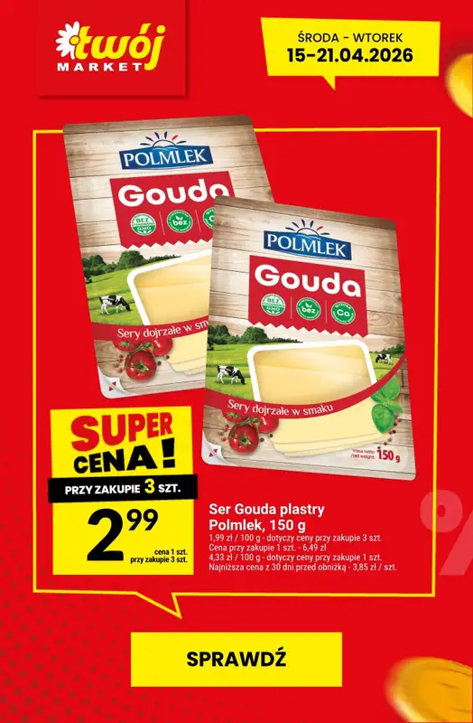 Twój Market - gazetka promocyjna Najlepsze promocje! od piątku 17.04 do wtorku 21.04 - strona 4