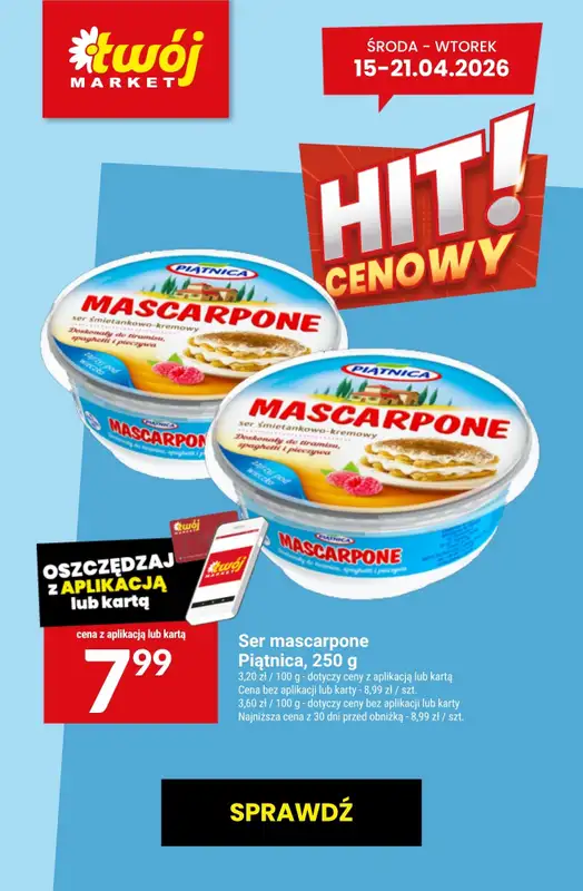 Twój Market - gazetka promocyjna Najlepsze promocje! od piątku 17.04 do wtorku 21.04 - strona 5