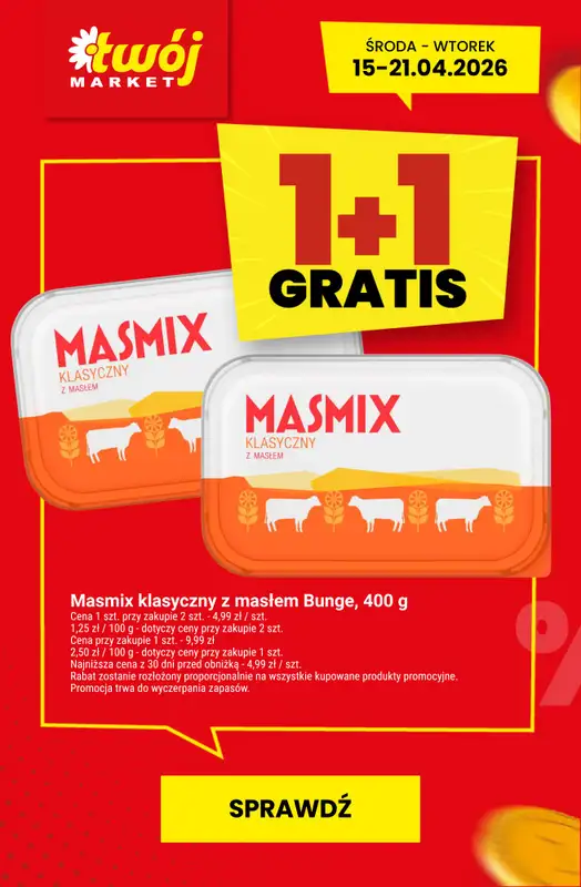 Twój Market - gazetka promocyjna Najlepsze promocje! od piątku 17.04 do wtorku 21.04 - strona 6