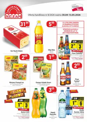 Delikatesy Sezam - gazetka promocyjna Gazetka od czwartku 30.04 do środy 13.05