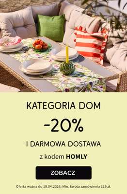 bonprix - gazetka promocyjna -20% na kategorię DOM + darmowa dostawa! od piątku 17.04 do niedzieli 19.04