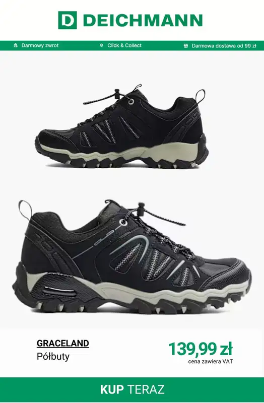 Deichmann - gazetka promocyjna -20% na nieprzecenione buty od piątku 17.04 do niedzieli 19.04 - strona 10