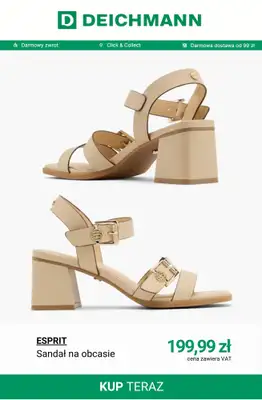 Deichmann - gazetka promocyjna Sandały na obcasie damskie od soboty 18.04  - strona 7