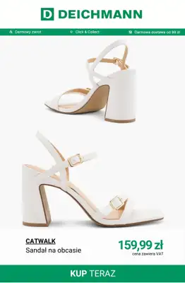 Deichmann - gazetka promocyjna Sandały na obcasie damskie od soboty 18.04  - strona 9